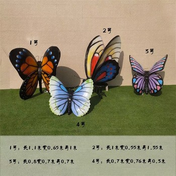 重慶彩色不銹鋼蝴蝶雕塑