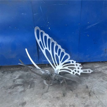 西藏彩绘不锈钢蝴蝶雕塑加工厂