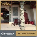 寺廟龍柱,廟宇石雕龍柱,青石龍柱