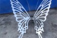 西藏写实不锈钢蝴蝶雕塑定做