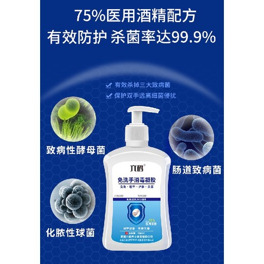 殺菌消毒六鶴免洗手消毒凝膠廠家消毒劑生產(chǎn)廠家