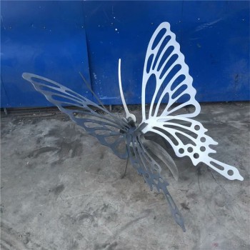 安徽创意不锈钢蝴蝶雕塑定做
