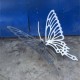 彩绘不锈钢蝴蝶雕塑图