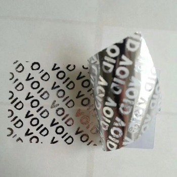 閘北揭開留底不干膠標(biāo)簽VOID防偽標(biāo)簽二維碼防偽標(biāo)簽定制