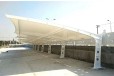 湖南永州7字型车棚膜结构雨棚膜结构汽车棚