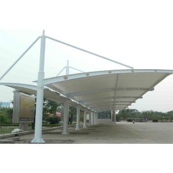 湖南永州7字型车棚膜结构雨棚膜结构厂家