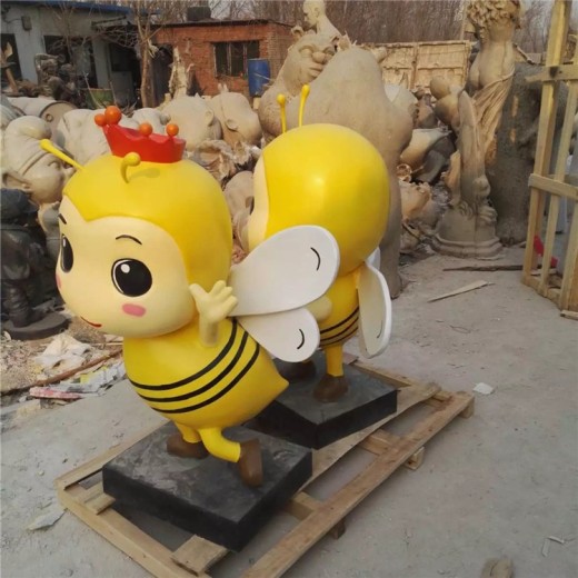 曲阳广场卡通蜜蜂雕塑厂家