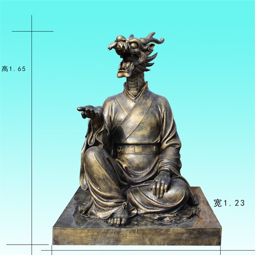 廣西戶外十二生肖鑄銅雕塑可按尺寸定制
