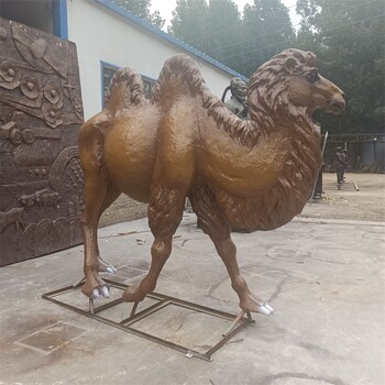 江蘇公園玻璃鋼駱駝雕塑圖片
