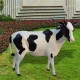 园林奶牛雕塑图