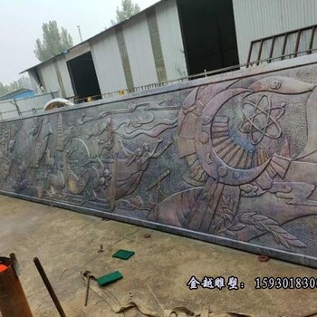 鑄銅浮雕現代工業(yè)主題浮雕金越浮雕廠