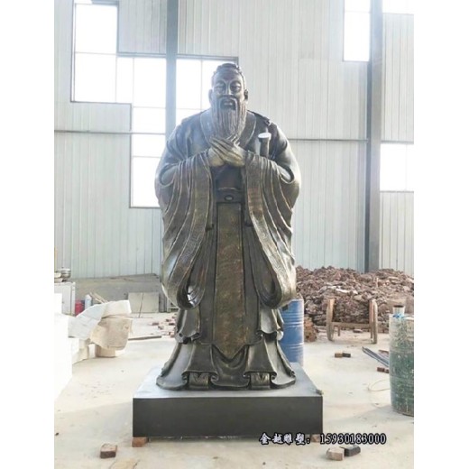 三明儒家代表孔子雕像价格孔子雕像不锈钢孔子雕塑定制金越雕塑