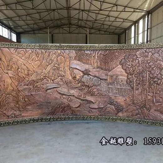 銅浮雕定制商業(yè)廣場銅地雕加工金越浮雕廠