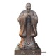 桂林景区人物雕塑供应商孔子雕像铸铁孔子雕塑雕像金越雕塑产品图