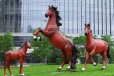 上海园林玻璃钢仿真马雕塑定做