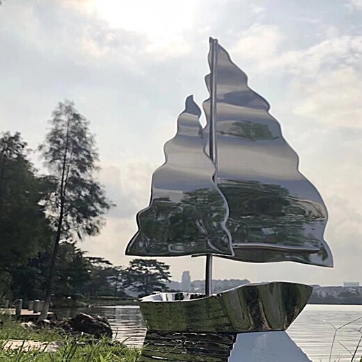 吉林不銹鋼帆船雕塑批發(fā)抽象帆船雕塑