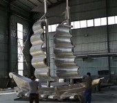 黑龙江景观不锈钢帆船雕塑定做抽象帆船雕塑