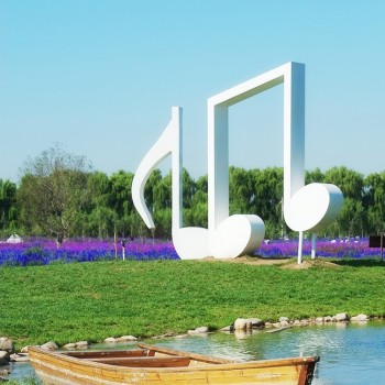 天津不锈钢音符雕塑定制音乐符号雕塑