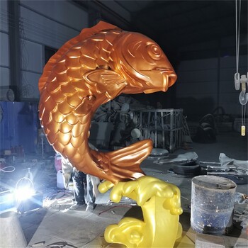 陜西鏤空鯉魚雕塑制作