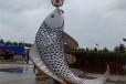 不锈钢鲤鱼雕塑可按尺寸定制