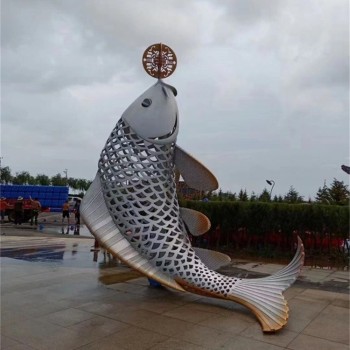 重庆镂空鲤鱼雕塑价格