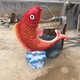 鏤空鯉魚(yú)雕塑圖