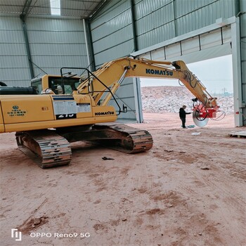 河北张家口土石方开挖挖机切割锯成功案例岩石锯