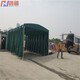柯橋活動(dòng)式伸縮移動(dòng)推拉雨棚/手動(dòng)遮陽(yáng)篷圖