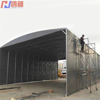 鎮(zhèn)江揚中帶輪伸縮折疊雨棚（圖）活動棚電動蓬