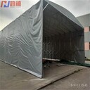 太倉萬向輪推拉鋼架雨棚,廠區空地囤貨防雨棚門店