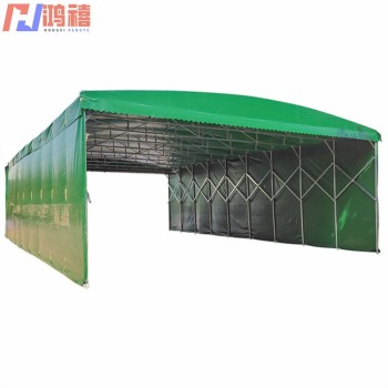 南京江宁镀锌管伸缩移动雨棚（图）工厂雨棚