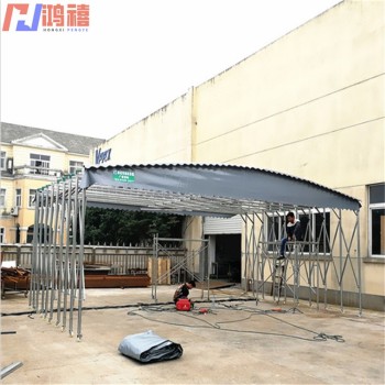 花橋帶輪推拉雨棚-昆山有萬(wàn)向輪鋼架移動(dòng)雨棚搭建