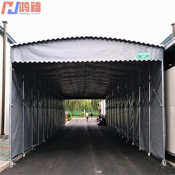 千燈推拉式鋼架雨棚-昆山可帶輪有剎車推拉雨棚搭建