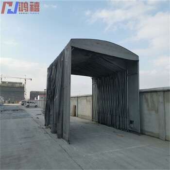 向化鎮(zhèn)可推拉式有剎車鋼架遮陽雨篷/崇明鋼架伸縮篷廠