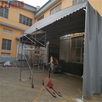 吳中胥口附近推拉放貨篷倉庫臨時伸縮雨棚