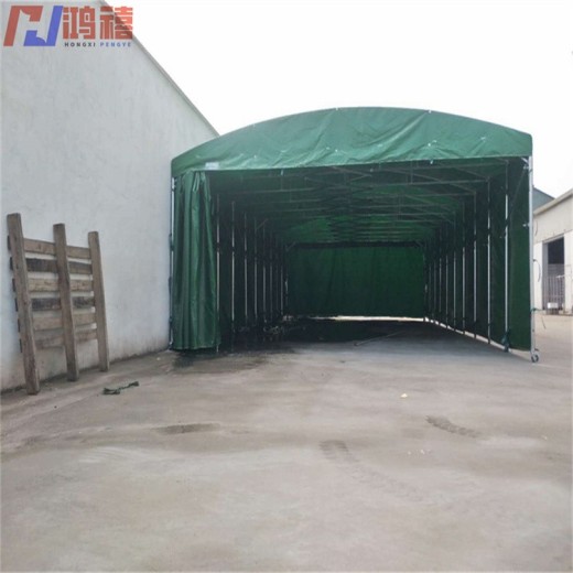 青州停车伸缩雨棚-快速搭建钢架移动阳篷