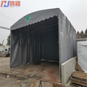淀山湖推拉式钢架雨棚-昆山厂区空地囤货防雨棚搭建
