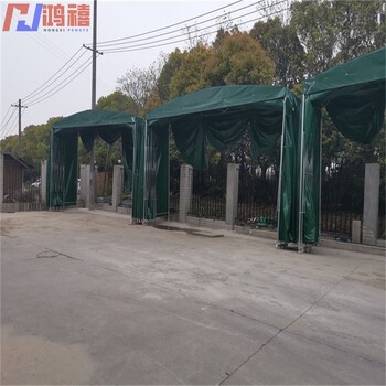 高新虎丘大型倉庫伸縮雨棚-推拉篷制作