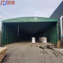 訂做鴻禧推拉雨蓬金寨移動(dòng)式物料伸縮棚