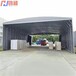 崇川大型倉庫伸縮雨棚-推拉篷制作