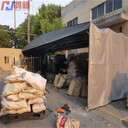 蒙城倉(cāng)庫(kù)臨時(shí)伸縮雨棚/帶輪鋼架推拉移動(dòng)篷