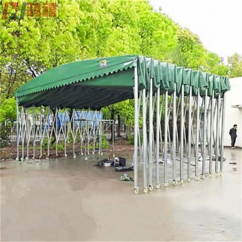 张浦推拉式钢架雨棚-昆山镀锌管带轮推拉式雨棚厂家