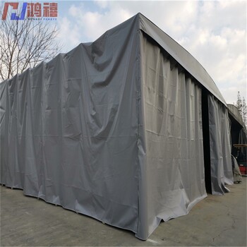 玉山推拉式鋼架雨棚-昆山鋼管架帶車輪推拉雨棚搭建