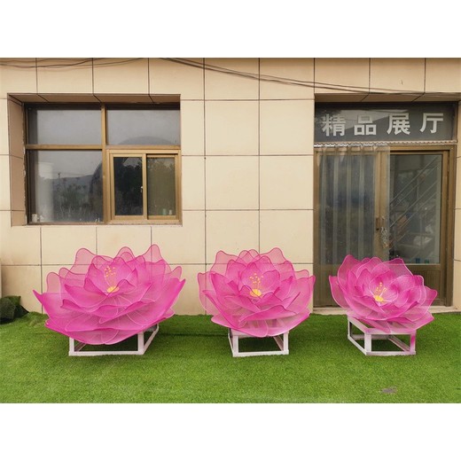 公園不銹鋼抽象花朵雕塑大全