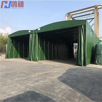 太倉(cāng)浮橋藍(lán)色移動(dòng)篷-周邊活動(dòng)伸縮雨棚搭建