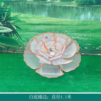 戶外不銹鋼抽象花朵雕塑加工廠