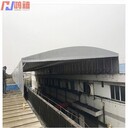 蘇州鋼管架帶車輪推拉雨棚,有萬向輪鋼架移動雨棚門店