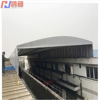 合江仓库临时伸缩雨棚/带轮钢架推拉移动篷