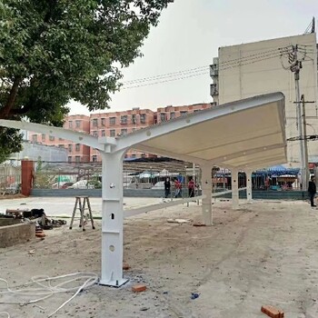 三河市電動車棚鋼結構汽車棚批發