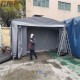 祝塘物料移动式钢架伸缩油布雨棚,哪里安装江阴帐篷图片产品图